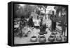 Fanti Women Making Earthenware, Elmina, Ghana, 1922-PA McCann-Framed Stretched Canvas