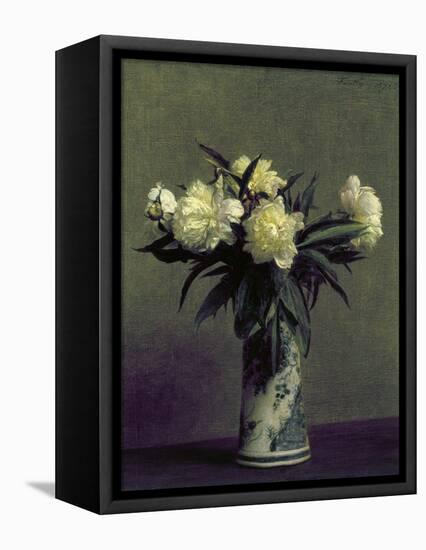 Fantin-Latour: Peonies, 1872-Henri Fantin-Latour-Framed Stretched Canvas