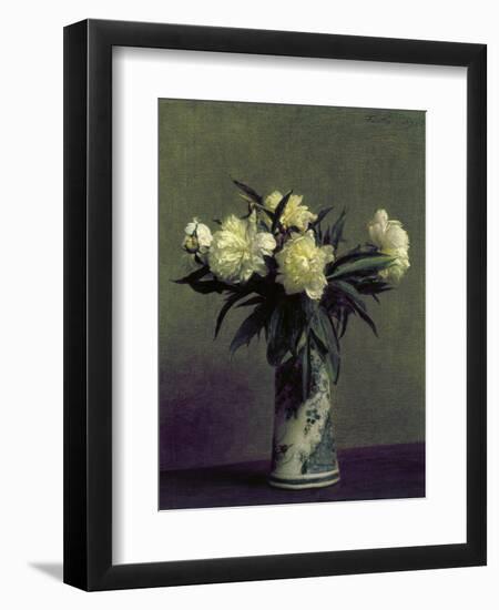 Fantin-Latour: Peonies, 1872-Henri Fantin-Latour-Framed Giclee Print