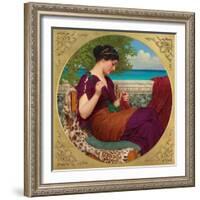 Far Away Thoughts, 1911-John William Godward-Framed Giclee Print