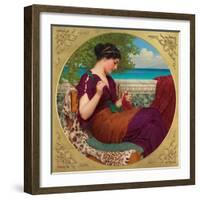 Far Away Thoughts, 1911-John William Godward-Framed Giclee Print