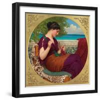 Far Away Thoughts, 1911-John William Godward-Framed Giclee Print