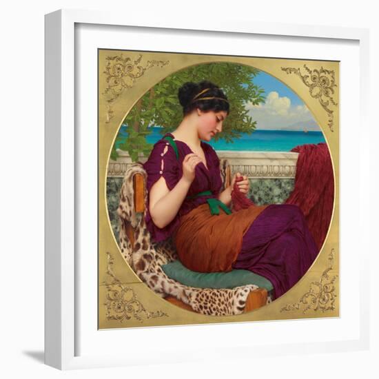 Far Away Thoughts, 1911-John William Godward-Framed Giclee Print