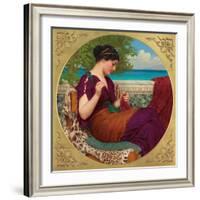 Far Away Thoughts, 1911-John William Godward-Framed Giclee Print