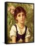 Far Away Thoughts-Sophie Anderson-Framed Stretched Canvas