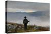 Far, far away Soria Moria Palace shimmered like gold-Theodor Severin Kittelsen-Stretched Canvas