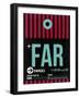 FAR Fargo Luggage Tag I-NaxArt-Framed Art Print