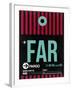 FAR Fargo Luggage Tag I-NaxArt-Framed Art Print