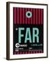 FAR Fargo Luggage Tag I-NaxArt-Framed Art Print