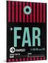 FAR Fargo Luggage Tag I-NaxArt-Mounted Art Print