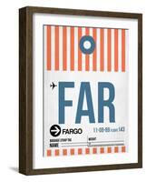 FAR Fargo Luggage Tag II-NaxArt-Framed Art Print