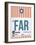 FAR Fargo Luggage Tag II-NaxArt-Framed Art Print