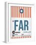 FAR Fargo Luggage Tag II-NaxArt-Framed Art Print