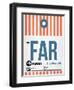 FAR Fargo Luggage Tag II-NaxArt-Framed Art Print