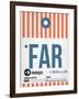 FAR Fargo Luggage Tag II-NaxArt-Framed Art Print