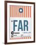 FAR Fargo Luggage Tag II-NaxArt-Framed Art Print