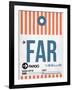 FAR Fargo Luggage Tag II-NaxArt-Framed Art Print