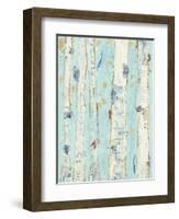 Far From Blue II Gold Leaves-Kellie Day-Framed Art Print