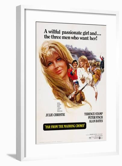 Far from the Madding Crowd, Julie Christie, Peter Finch, Terence Stamp, Alan Bates, 1967-null-Framed Art Print