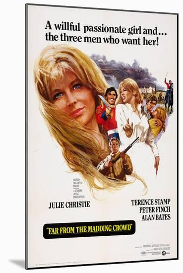 Far from the Madding Crowd, Julie Christie, Peter Finch, Terence Stamp, Alan Bates, 1967-null-Mounted Art Print
