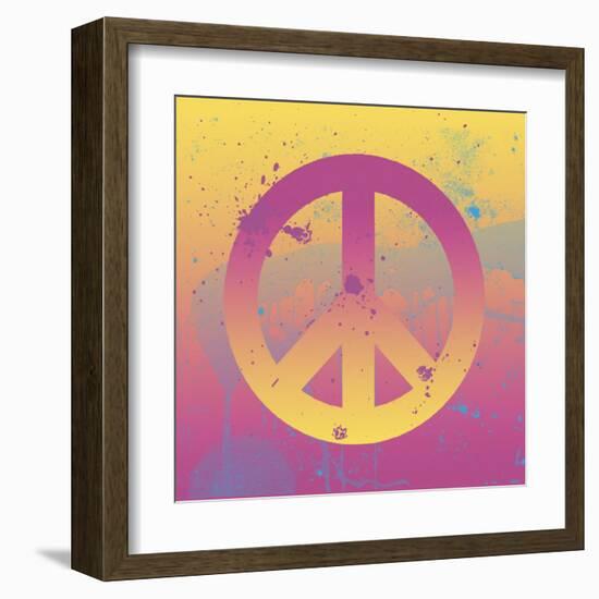 Far-out Peace-Erin Clark-Framed Art Print