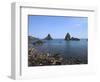 Faraglioni, Acitrezza, Catania Province, Sicily, Italy, Mediterranean, Europe-Vincenzo Lombardo-Framed Photographic Print