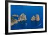 Faraglioni, Island of Capri, Campania, Italy, Europe-Neil Farrin-Framed Photographic Print