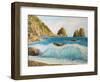 Faraglioni On Island Capri-kirilstanchev-Framed Art Print