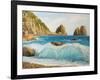 Faraglioni On Island Capri-kirilstanchev-Framed Art Print