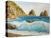 Faraglioni On Island Capri-kirilstanchev-Stretched Canvas