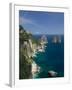 Faraglioni Rocks, Capri, Bay of Naples, Campania, Italy-Walter Bibikow-Framed Premium Photographic Print