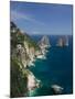 Faraglioni Rocks, Capri, Bay of Naples, Campania, Italy-Walter Bibikow-Mounted Premium Photographic Print
