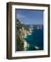 Faraglioni Rocks, Capri, Bay of Naples, Campania, Italy-Walter Bibikow-Framed Photographic Print