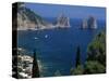 Faraglioni Rocks, Capri, Campania, Italy, Mediterranean-G Richardson-Stretched Canvas