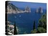 Faraglioni Rocks, Capri, Campania, Italy, Mediterranean-G Richardson-Stretched Canvas