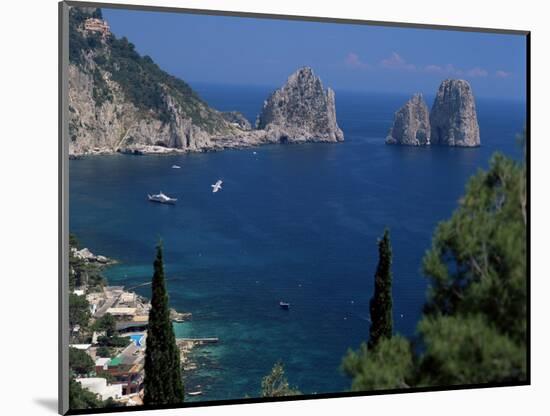 Faraglioni Rocks, Capri, Campania, Italy, Mediterranean-G Richardson-Mounted Photographic Print