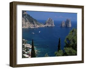 Faraglioni Rocks, Capri, Campania, Italy, Mediterranean-G Richardson-Framed Photographic Print