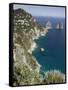 Faraglioni Rocks, Capri, Campania, Italy-Walter Bibikow-Framed Stretched Canvas