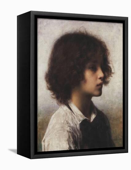 Faraway Thoughts-Alexei Alexeiewitsch Harlamoff-Framed Stretched Canvas
