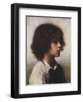 Faraway Thoughts-Alexei Alexeiewitsch Harlamoff-Framed Premium Giclee Print