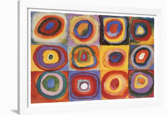 Farbstudie Quadrate, c.1913-Wassily Kandinsky-Framed Poster