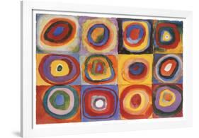 Farbstudie Quadrate, c.1913-Wassily Kandinsky-Framed Poster