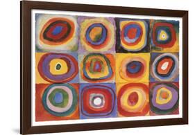 Farbstudie Quadrate, c.1913-Wassily Kandinsky-Framed Poster