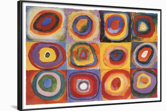 Farbstudie Quadrate, c.1913-Wassily Kandinsky-Framed Poster