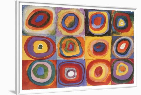 Farbstudie Quadrate, c.1913-Wassily Kandinsky-Framed Poster