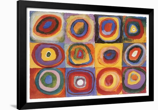 Farbstudie Quadrate, c.1913-Wassily Kandinsky-Framed Poster