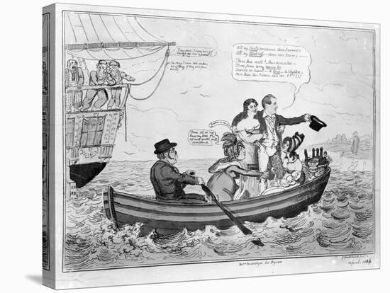 Fare Thee Well, C.1816 (Engraving)-George Cruikshank-Stretched Canvas