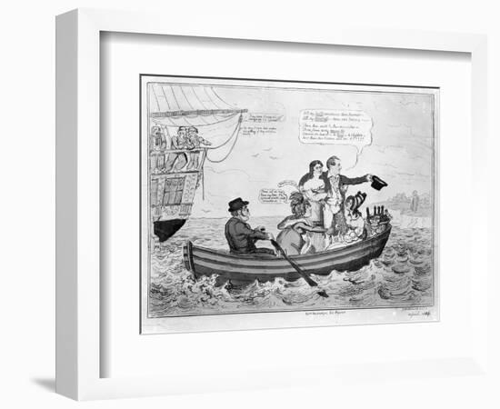 Fare Thee Well, C.1816 (Engraving)-George Cruikshank-Framed Giclee Print