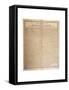 Farewell Address of the Late General George Washington, 17th September 1796-null-Framed Stretched Canvas