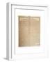 Farewell Address of the Late General George Washington, 17th September 1796-null-Framed Giclee Print